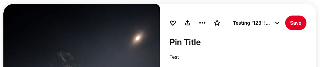 WordPress to Buffer Pro: Status Settings: Pinterest Title