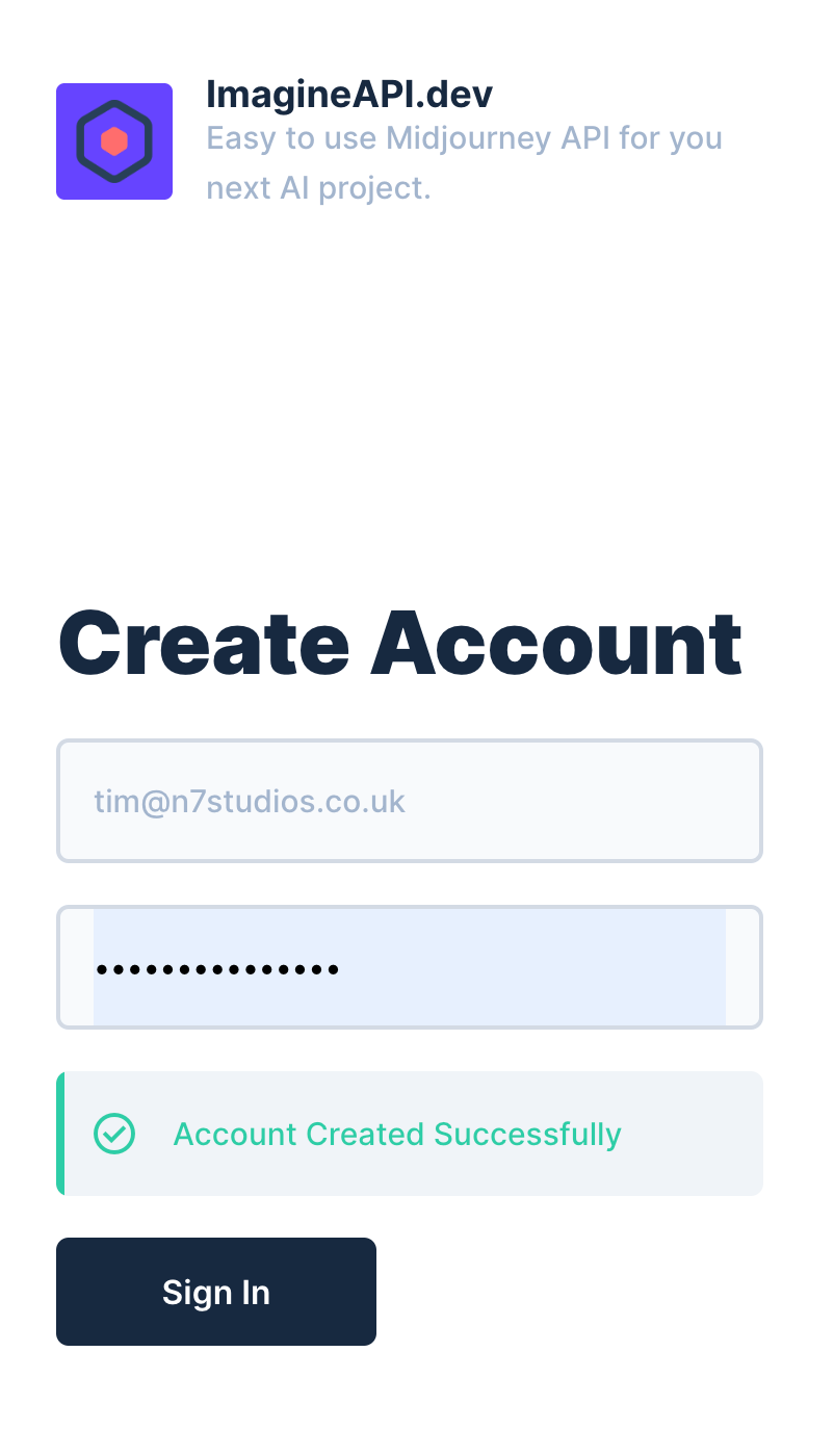 Page Generator Pro: ImagineAPI: Create Account