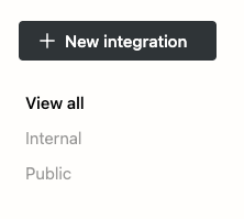 Page Generator Pro: Settings: Integration: Notion: New Integration Button