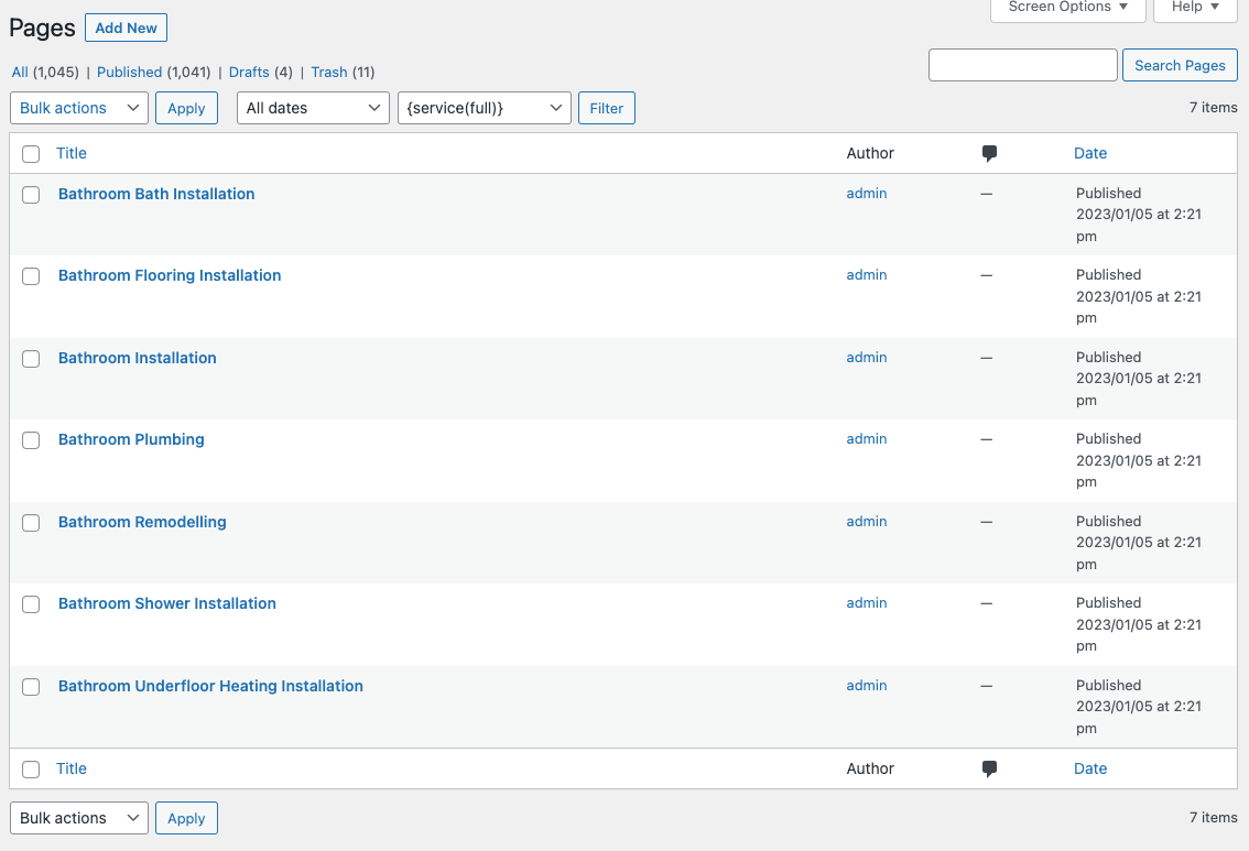 Page Generator Pro: Tutorial: Using a CSV File: Generated Pages