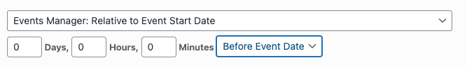 WordPress to Buffer Pro: Status: Scheduling: Events Manager: Start Date