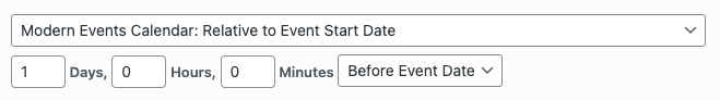 WordPress to Hootsuite Pro: Status: Scheduling: Modern Events Calendar: Start Date