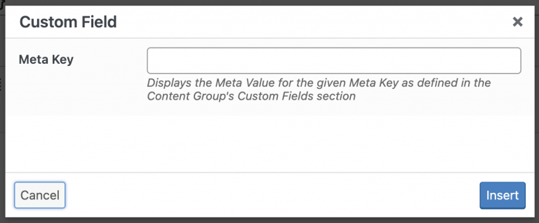 Generate: Dynamic Elements: Custom Field - WP Zinc