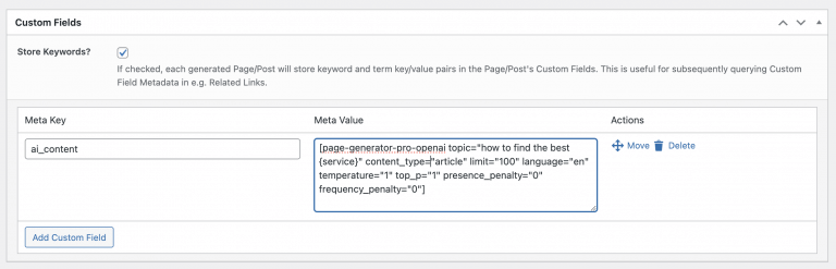 Generate: Dynamic Elements: Custom Field - WP Zinc