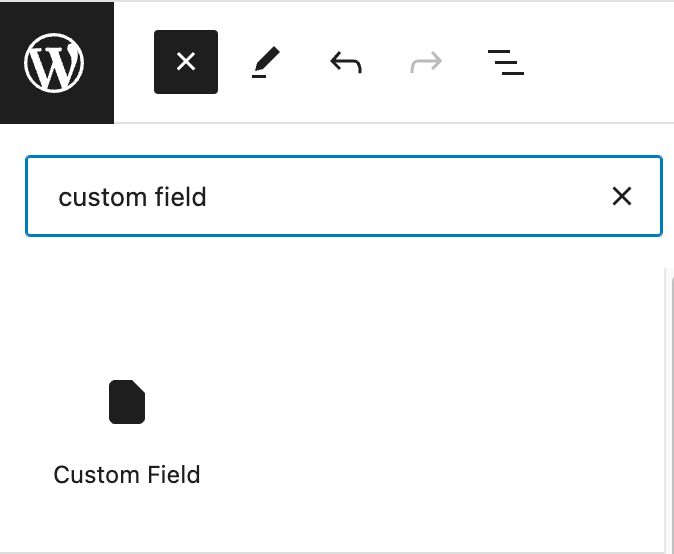 Page Generator Pro: Dynamic Elements: Custom Field: Gutenberg: Search