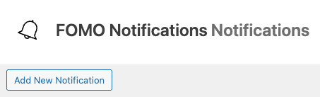 FOMO Notifications: Add New Notification