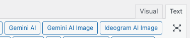 Page Generator Pro: Dynamic Elements: Gemini AI: Classic Editor: Text Editor Button