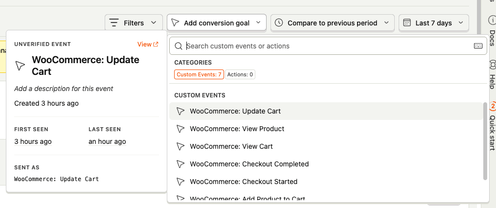 PostHog for WordPress Plugin: WooCommerce Events: Web Analytics