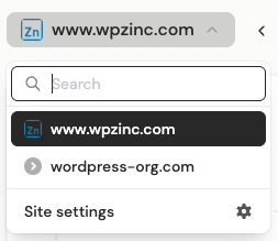 DataFast: Web Site Dropdown