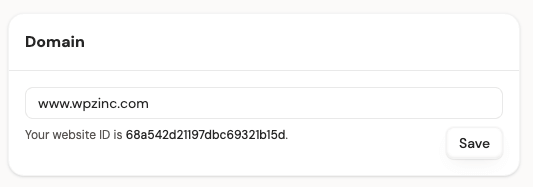 DataFast: Web Site ID