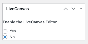 Page Generator Pro: LiveCanvas: Content Group: Enable Option