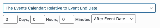 WordPress to Buffer Pro: Status: Schedule: The Events Calendar: Relative to Event End Date