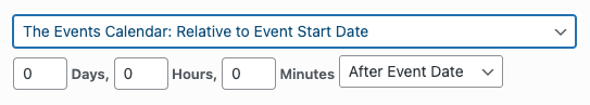 WordPress to Buffer Pro: Status: Schedule: The Events Calendar: Relative to Event Start Date