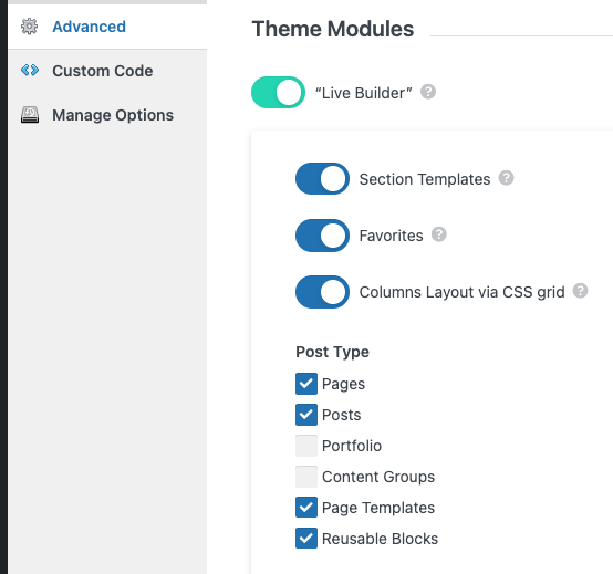 Page Generator Pro: UpSolutions Live Builder: Enable Content Groups