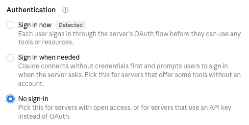 Page Generator Pro: MCP: Claude Desktop: Authentication Method