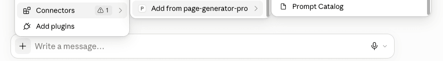 Page Generator Pro: MCP: Claude Desktop: Prompt Catalog