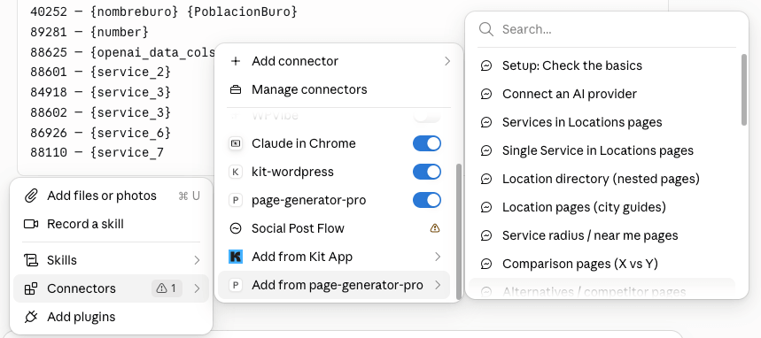 Page Generator Pro: MCP: Recipes: Claude Desktop