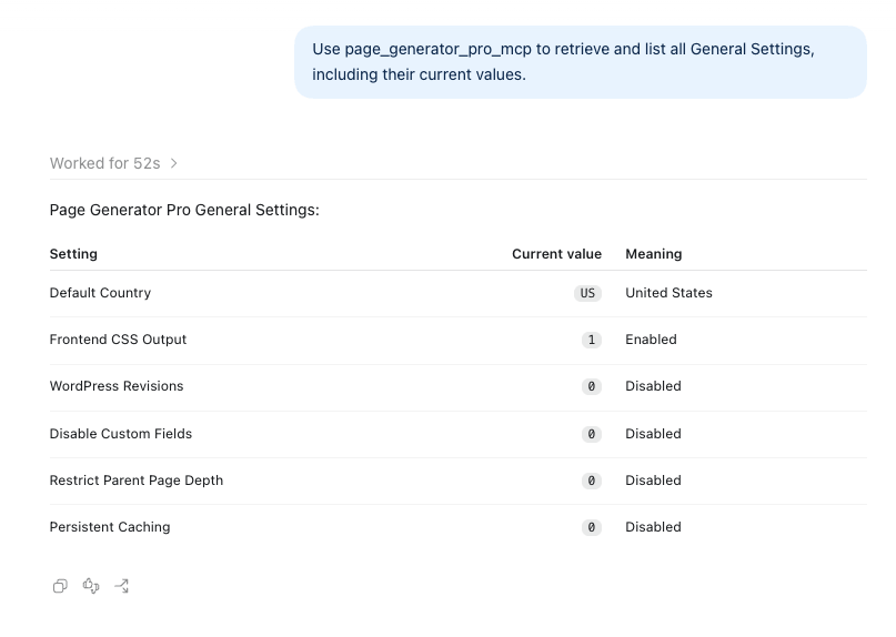 Page Generator Pro: MCP: ChatGPT: Test